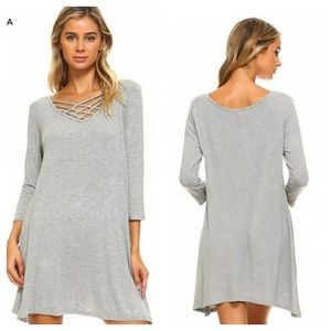 Swing Dress w/3/4 sleeves NWT